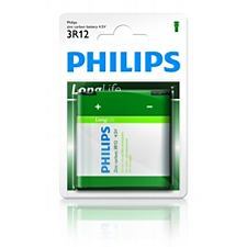 Philips Longlife 3R12 batterij (B) 4.5V 1 ST
